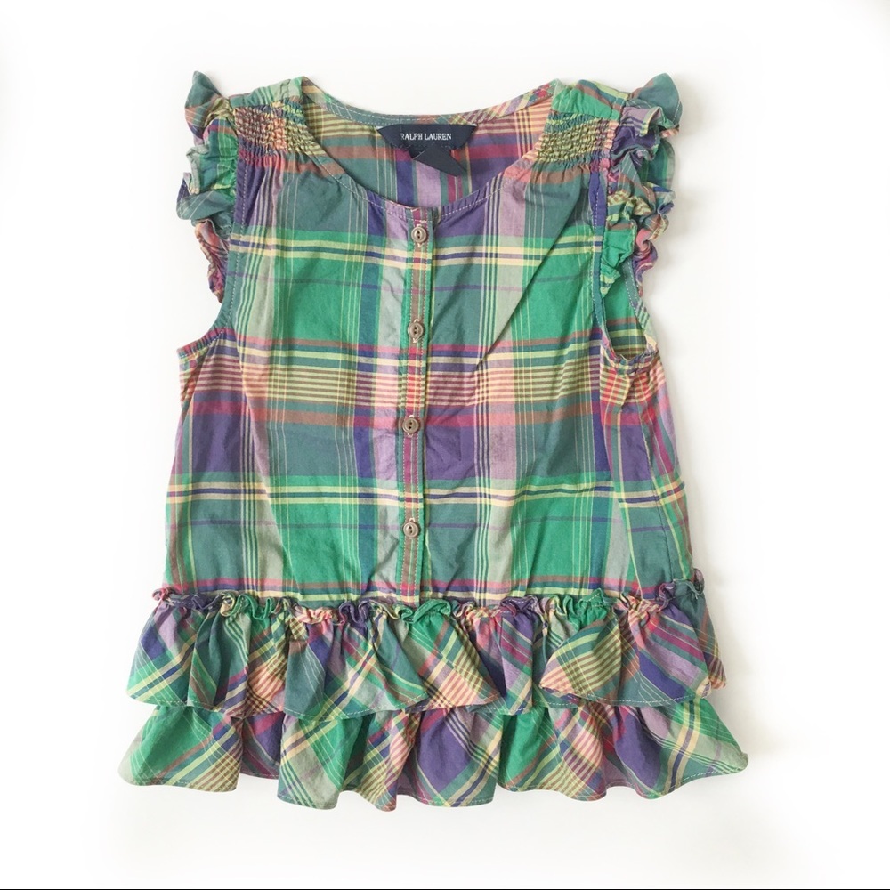 Like New Ralph Lauren Checkered Tank